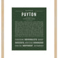 Payton (female) | Name Art Print