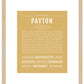 Payton (female) | Name Art Print