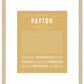 Payton (female) | Name Art Print