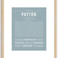 Payton (female) | Name Art Print