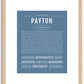 Payton (female) | Name Art Print