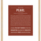 Pearl | Name Art Print