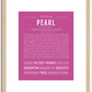 Pearl | Name Art Print