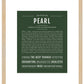 Pearl | Name Art Print