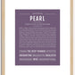 Pearl | Name Art Print