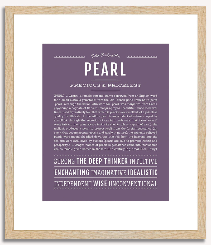 Pearl | Name Art Print