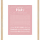 Pearl | Name Art Print