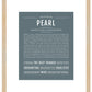 Pearl | Name Art Print