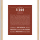 Pedro | Name Art Print