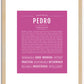 Pedro | Name Art Print