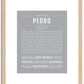 Pedro | Name Art Print