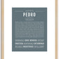 Pedro | Name Art Print