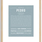 Pedro | Name Art Print