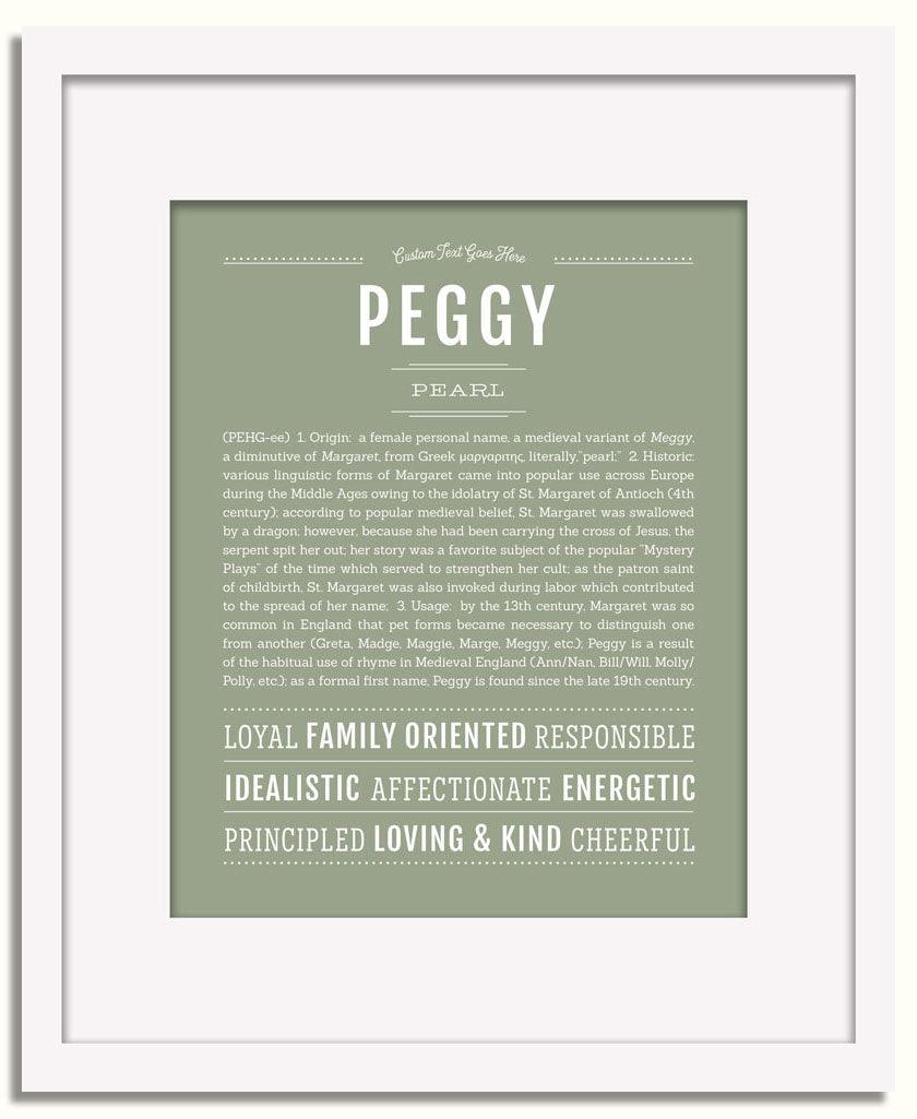 Frame Options | Sage | White Frame, Matted