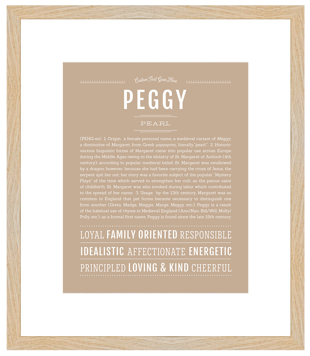 Peggy | Name Art Print