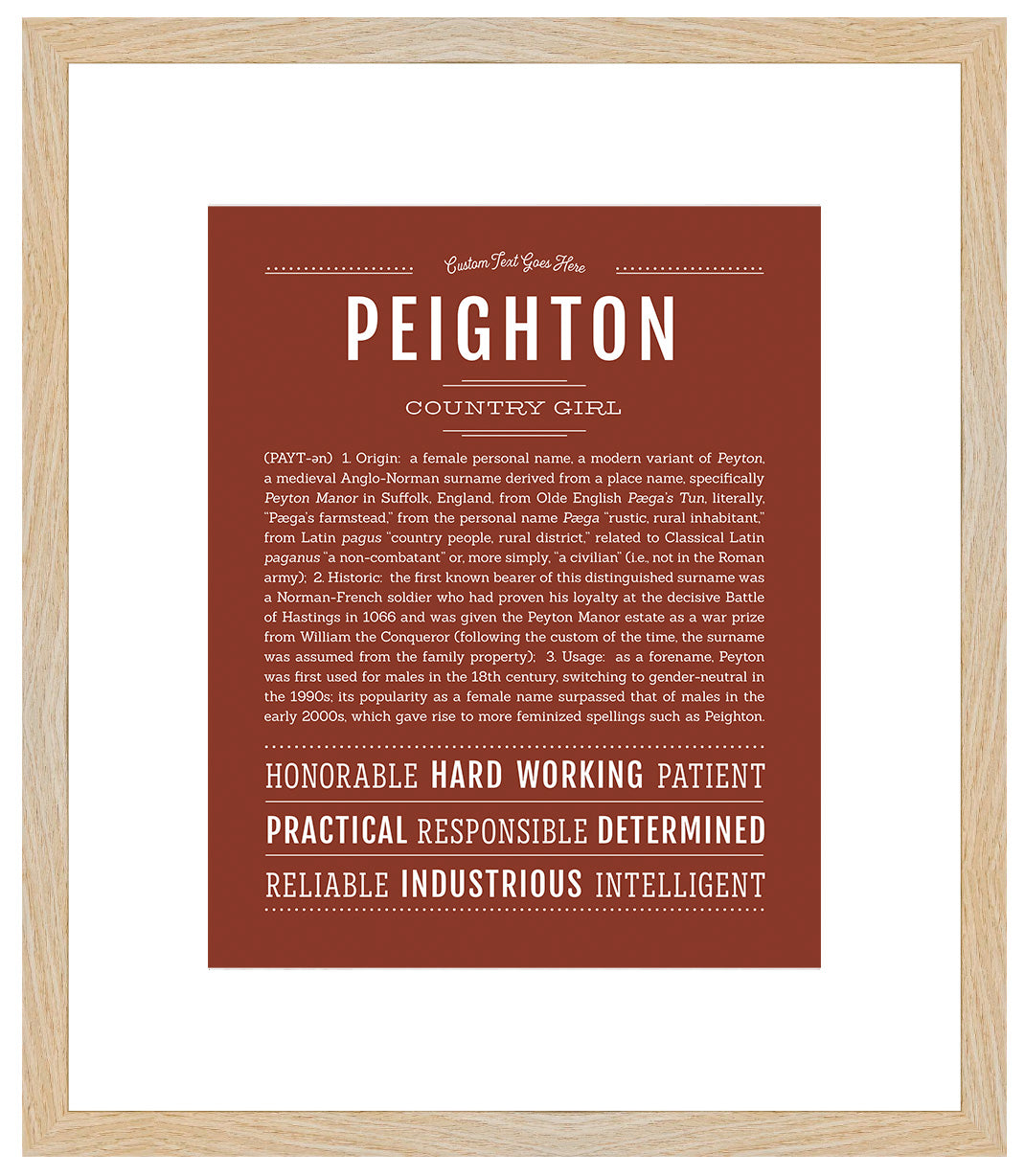 Peighton | Name Art Print