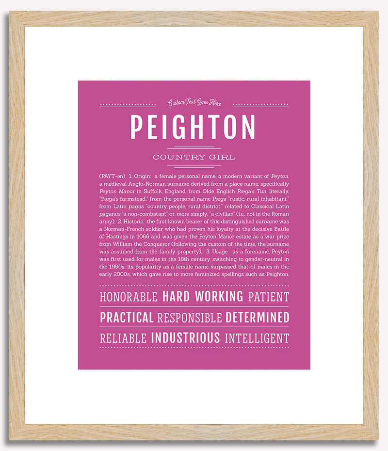 Peighton | Name Art Print