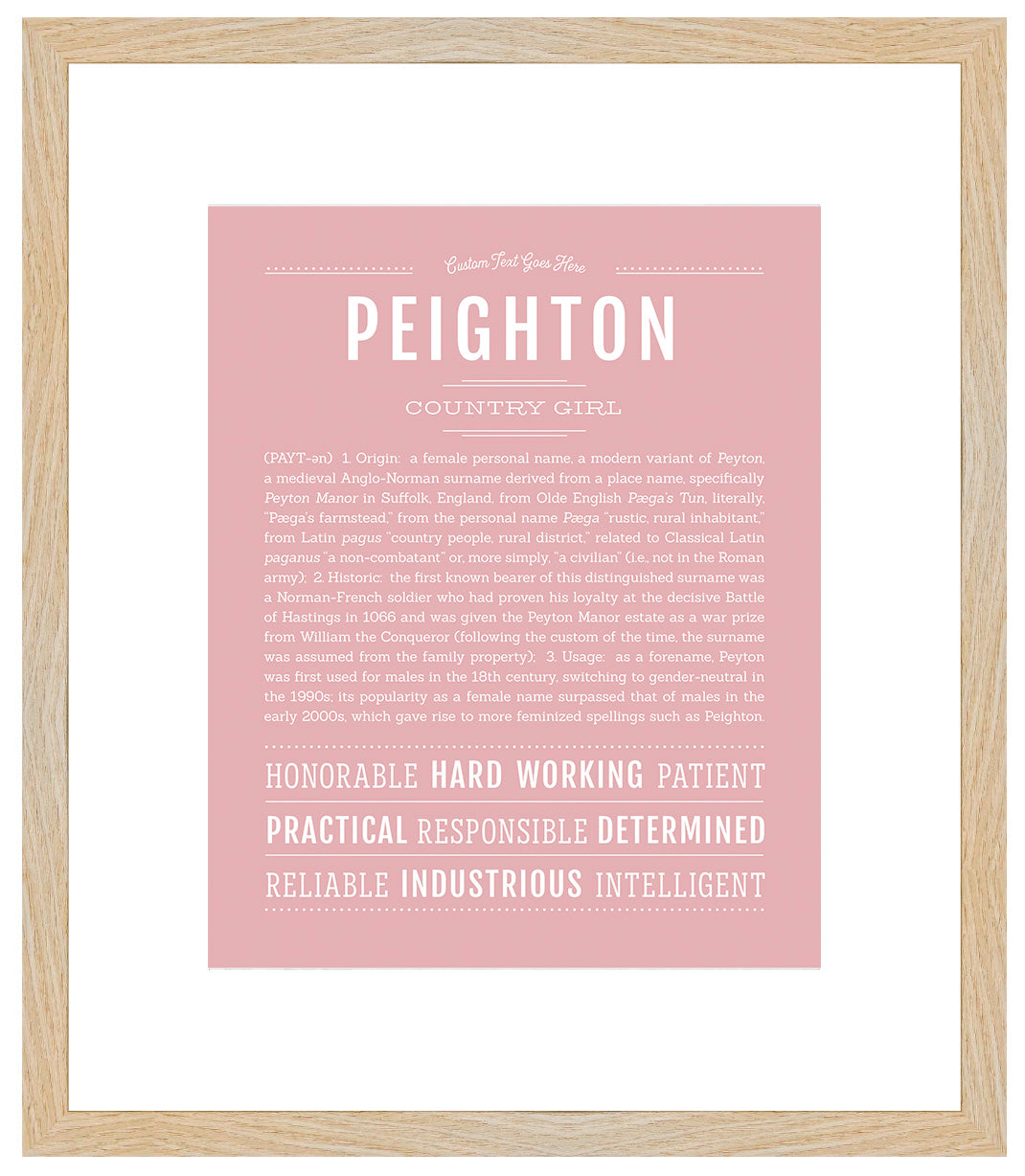 Peighton | Name Art Print