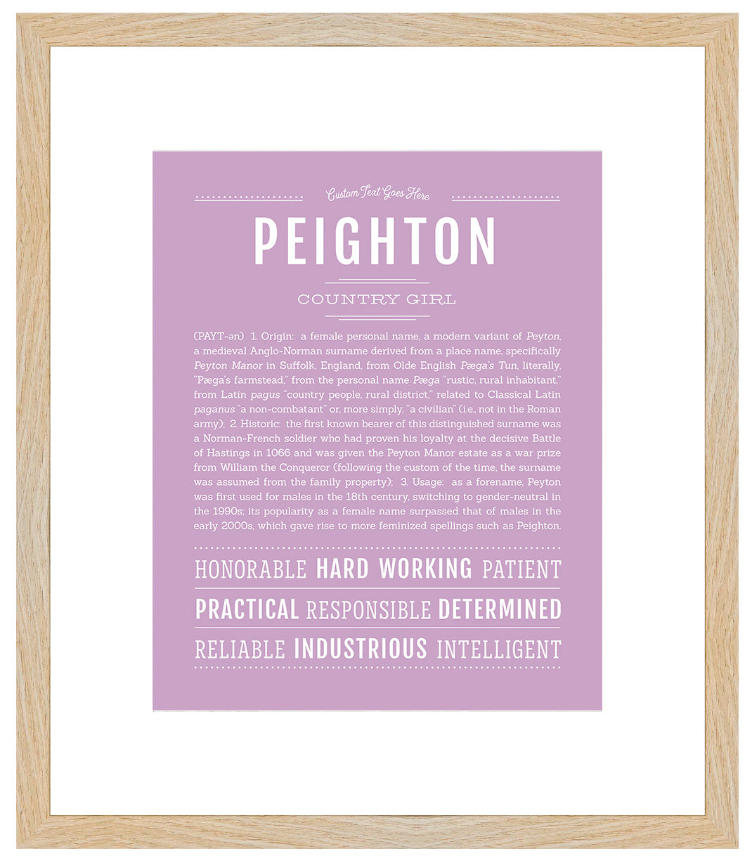 Peighton | Name Art Print