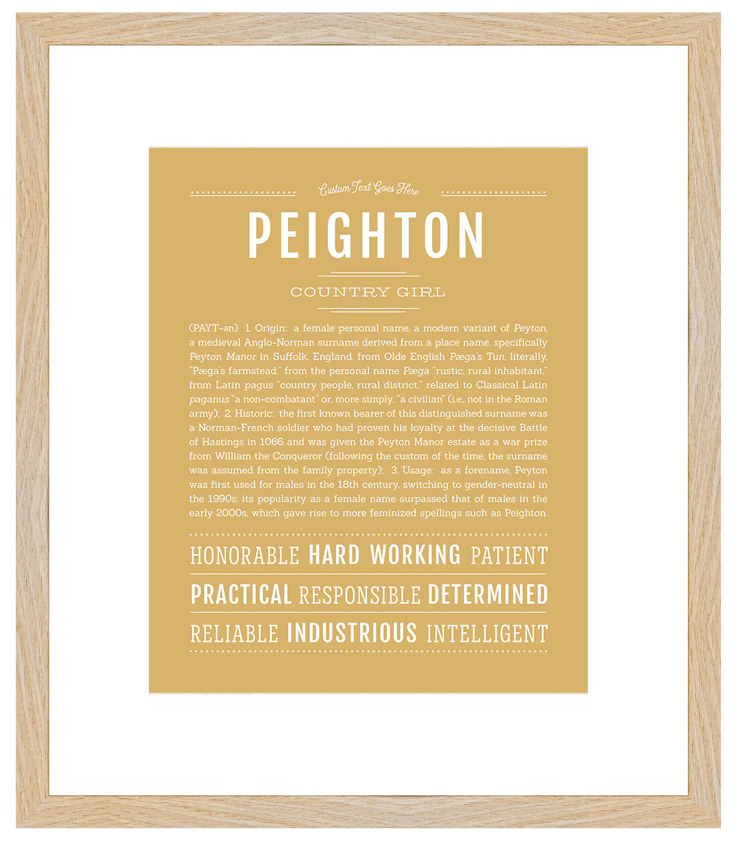 Peighton | Name Art Print