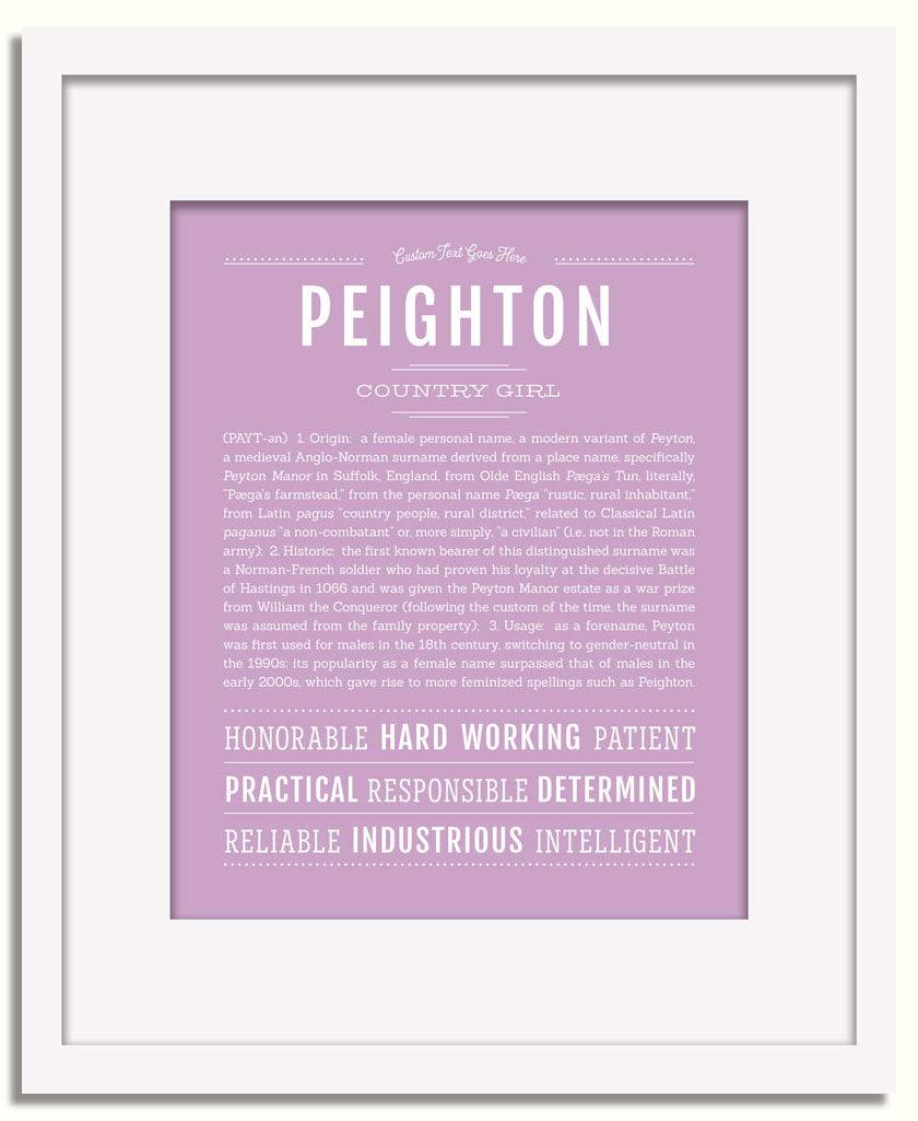 Frame Options | Lilac | White Frame, Matted