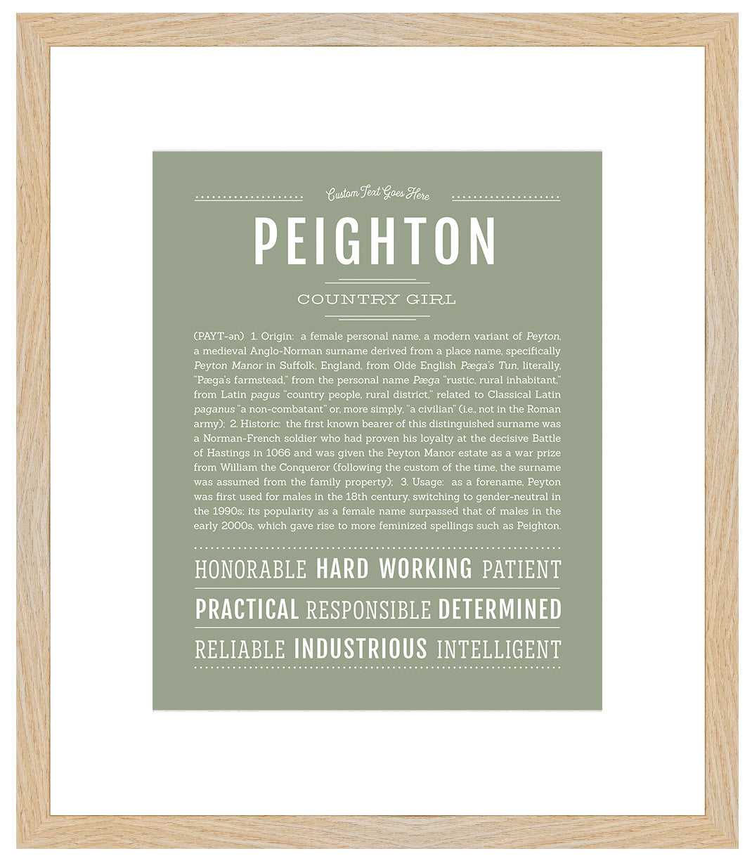 Peighton | Name Art Print