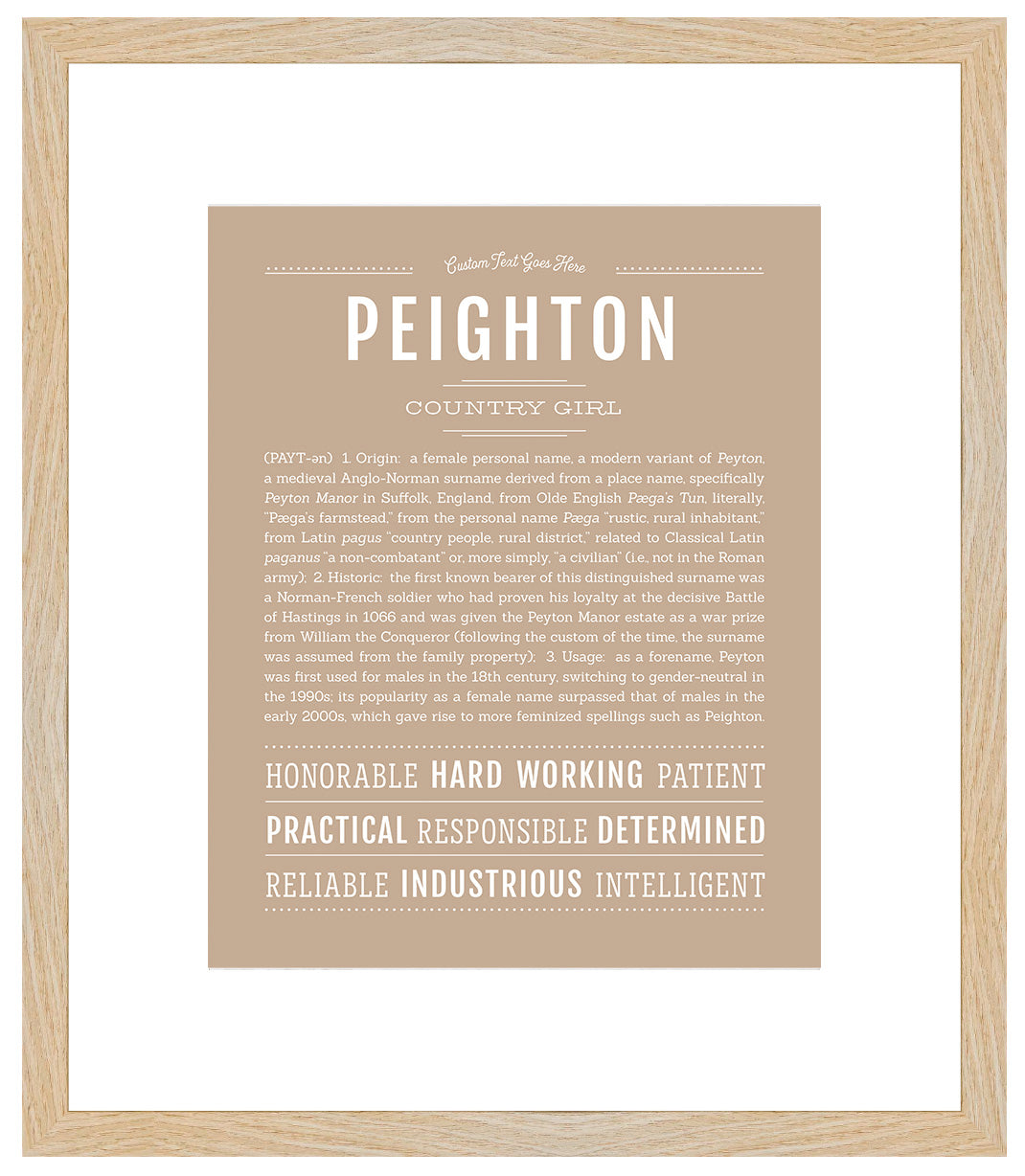 Peighton | Name Art Print