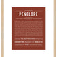 Penelope | Name Art Print