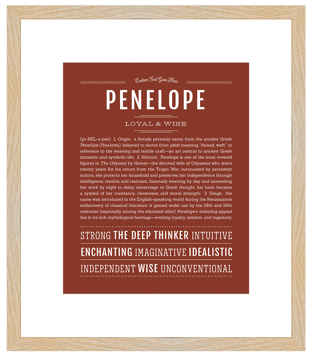 Penelope | Name Art Print