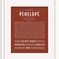 Penelope | Name Art Print