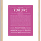 Penelope | Name Art Print