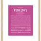 Penelope | Name Art Print