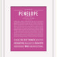 Penelope | Name Art Print