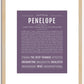 Penelope | Name Art Print