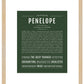 Penelope | Name Art Print