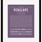 Penelope | Name Art Print