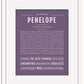 Penelope | Name Art Print