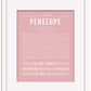 Penelope | Name Art Print