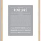 Penelope | Name Art Print