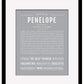 Penelope | Name Art Print