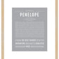 Penelope | Name Art Print