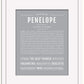 Penelope | Name Art Print