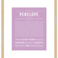 Penelope | Name Art Print