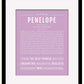 Penelope | Name Art Print