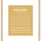 Penelope | Name Art Print