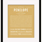 Penelope | Name Art Print