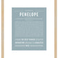 Penelope | Name Art Print