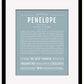 Penelope | Name Art Print