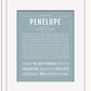 Penelope | Name Art Print