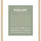 Penelope | Name Art Print